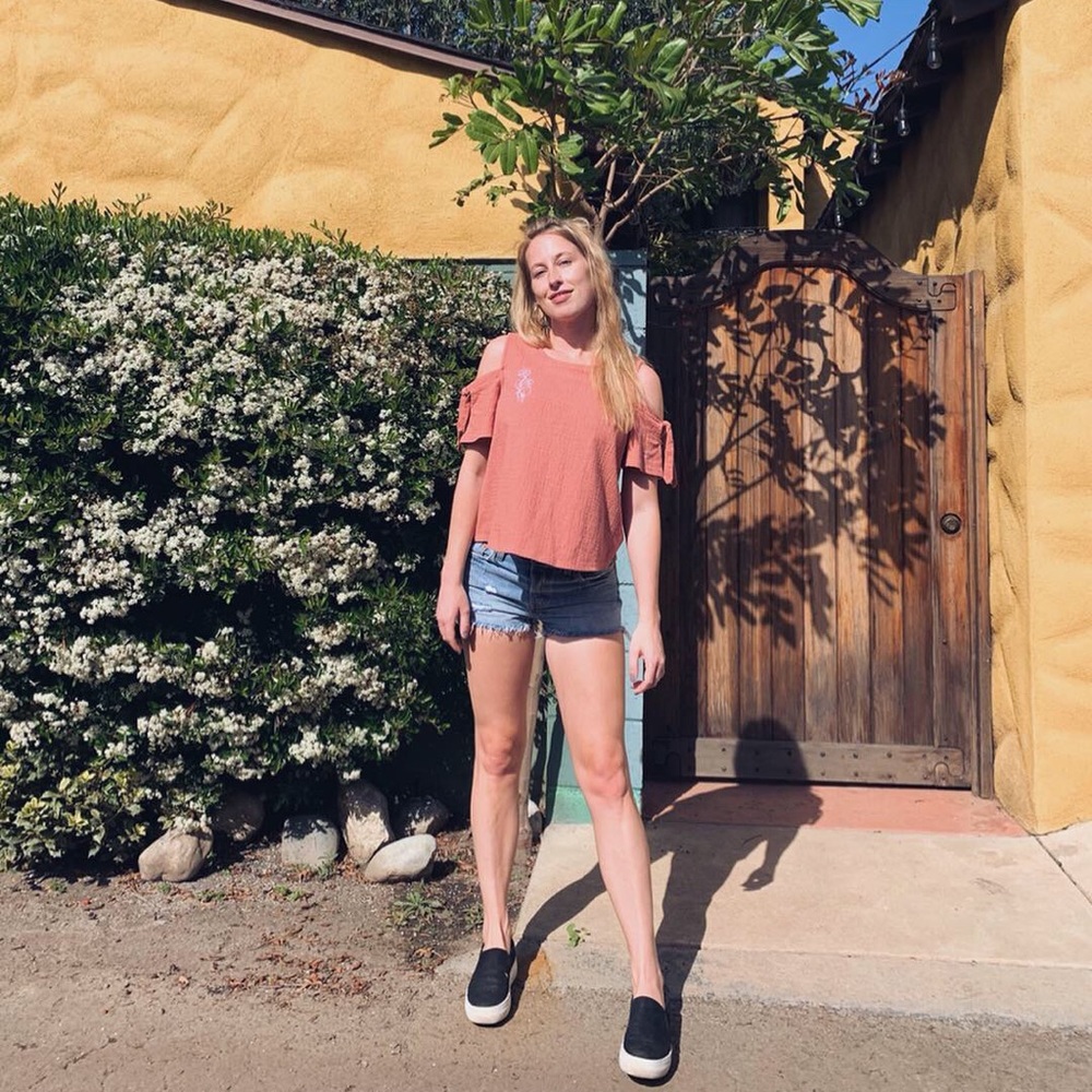 Madewell Open Shoulder Top